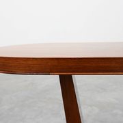 Art Deco Walnut Veneer Coffee Table, Belgium, circa 1920