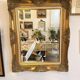 Golden wooden mirror in Louis XV style