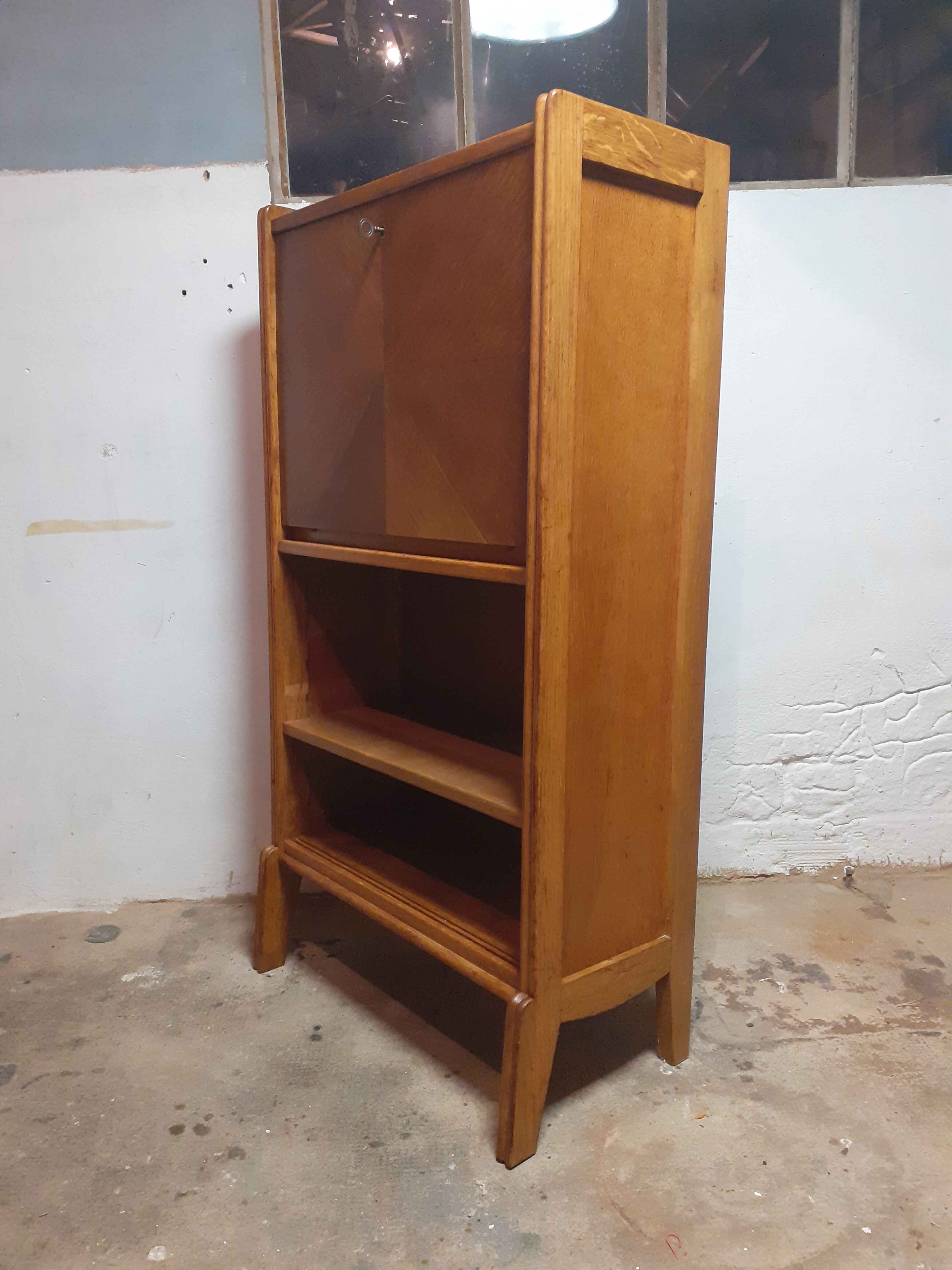 Small oak secretary