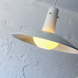 Opaline et metal german lamp, 1960s