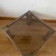 Chromed metal and smoked glass coffee table, 1980s.