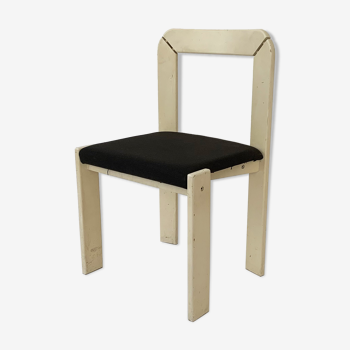 Dining chair by ton in white and white, czechoslovakia, 1980s