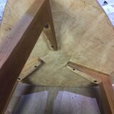 Light wood tripod table 50s