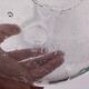 vintage Biot glassware blown glass carafe
