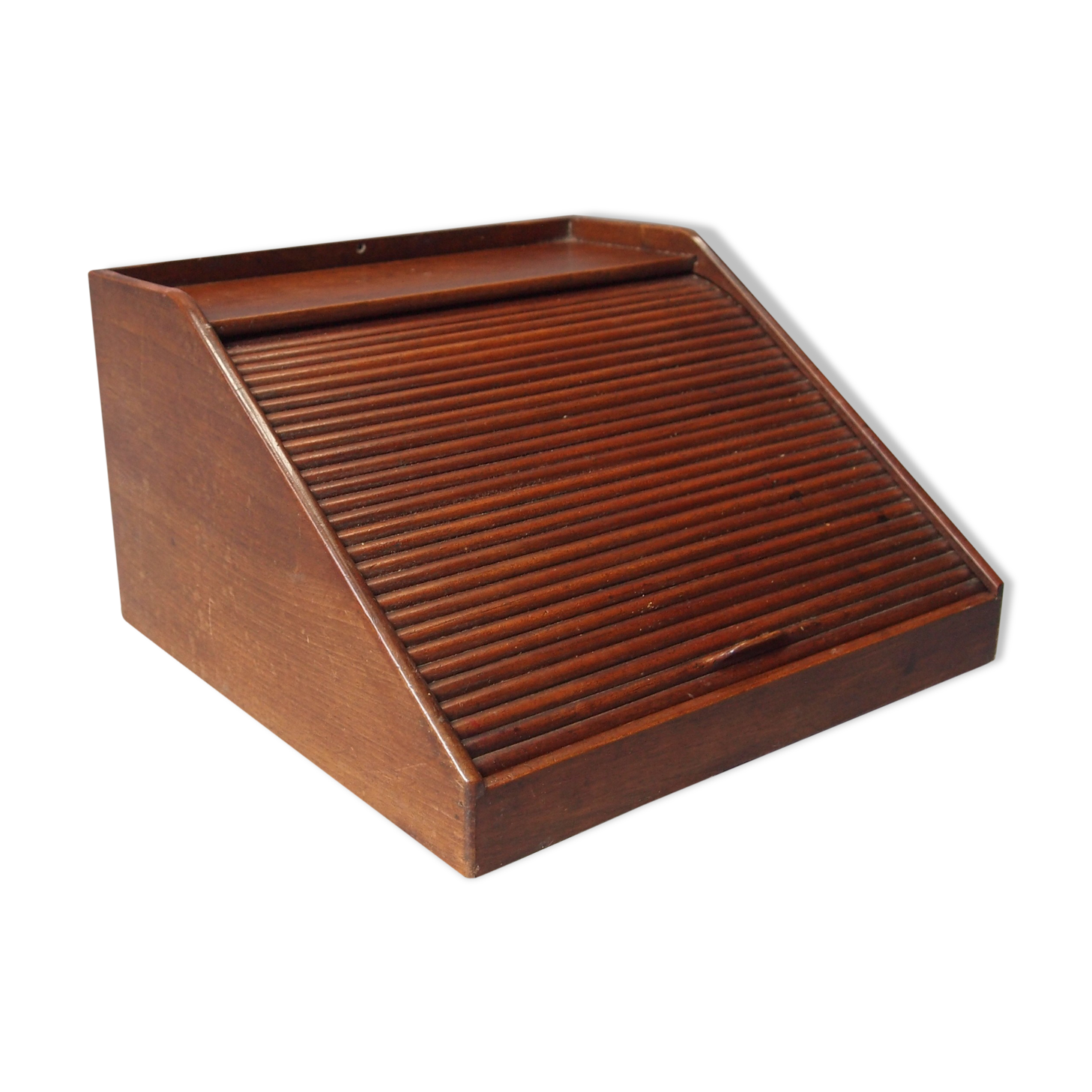 Walnut office storage box