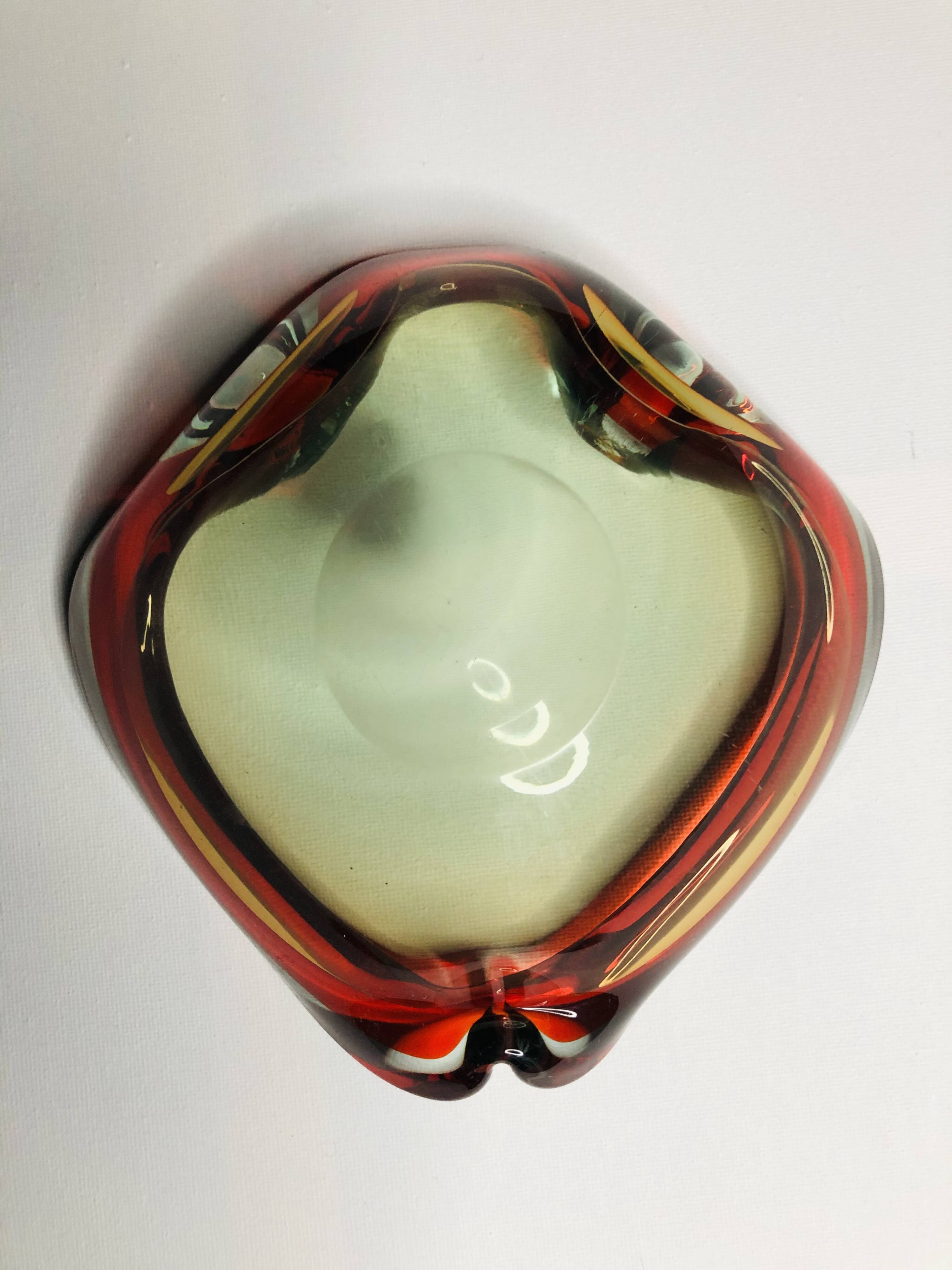 Murano pocket emptier attributed to Barovier&Toso Italy 1940