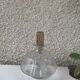 Deux flacons de parfum art deco en verre ciselé