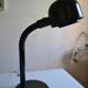 Black goose neck desk lamp ALDA 1980 Swedish Mid-Century