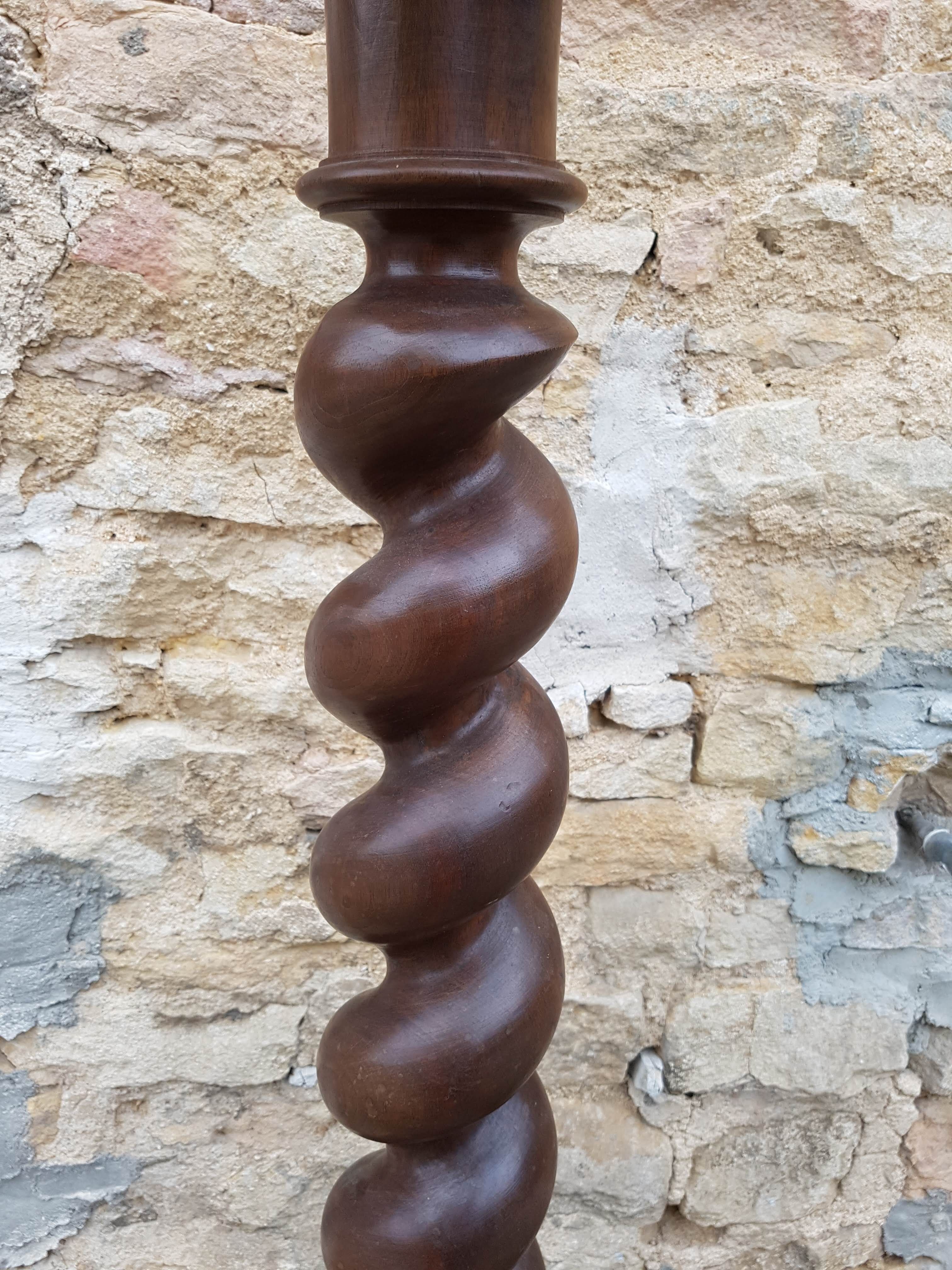 Wooden torso column