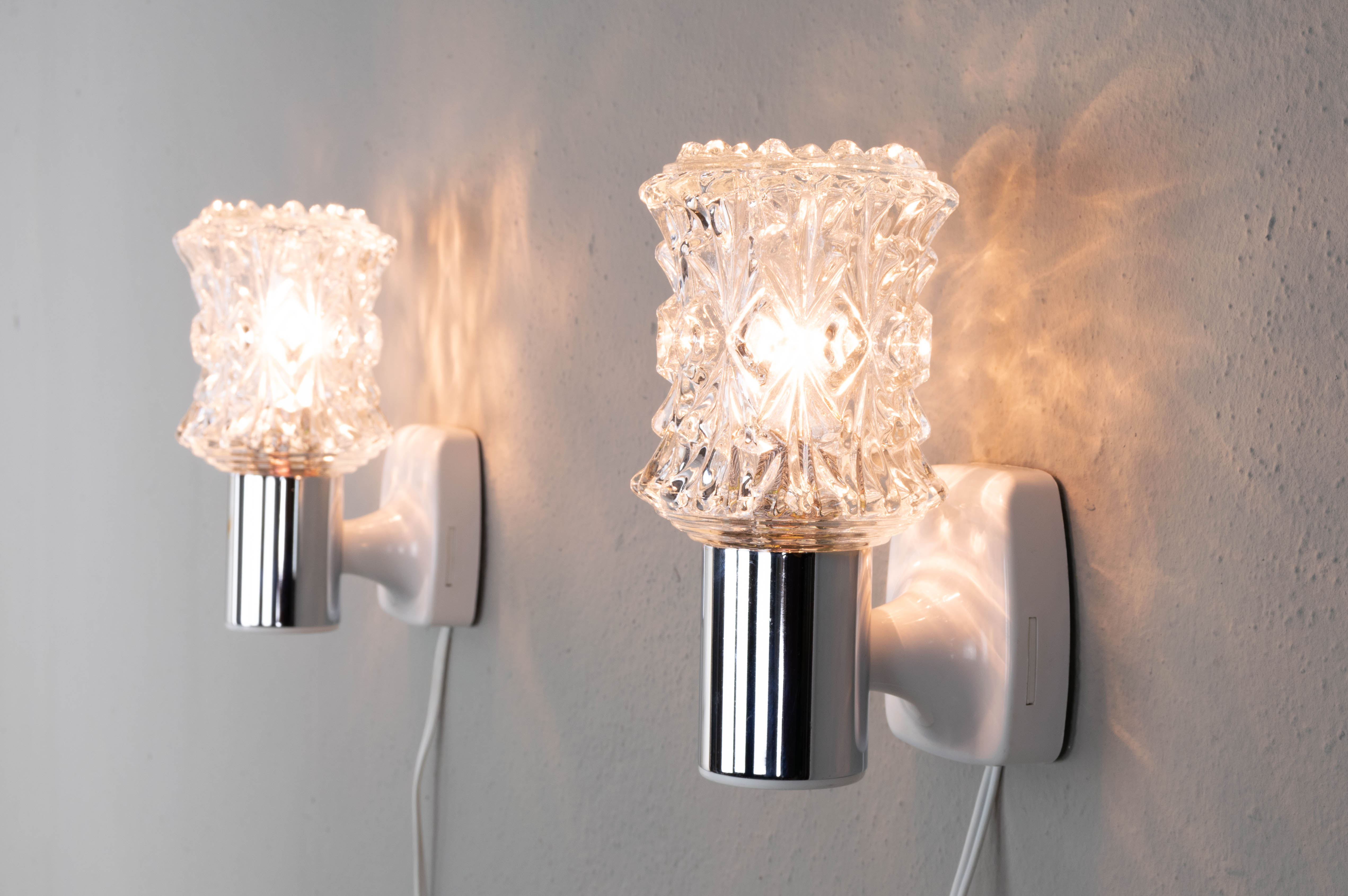 Pair of Targetti Wall Lights, Italy, 1970