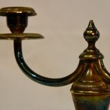 Candélabre Art Déco en bronze jaspé, XXe siècle