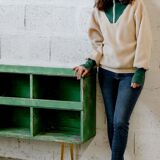 Workshop furniture – with green lockers