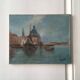 Oil painting on canvas Venetian landscape