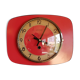 Vintage clock, "Manufrance Rouge" wall clock