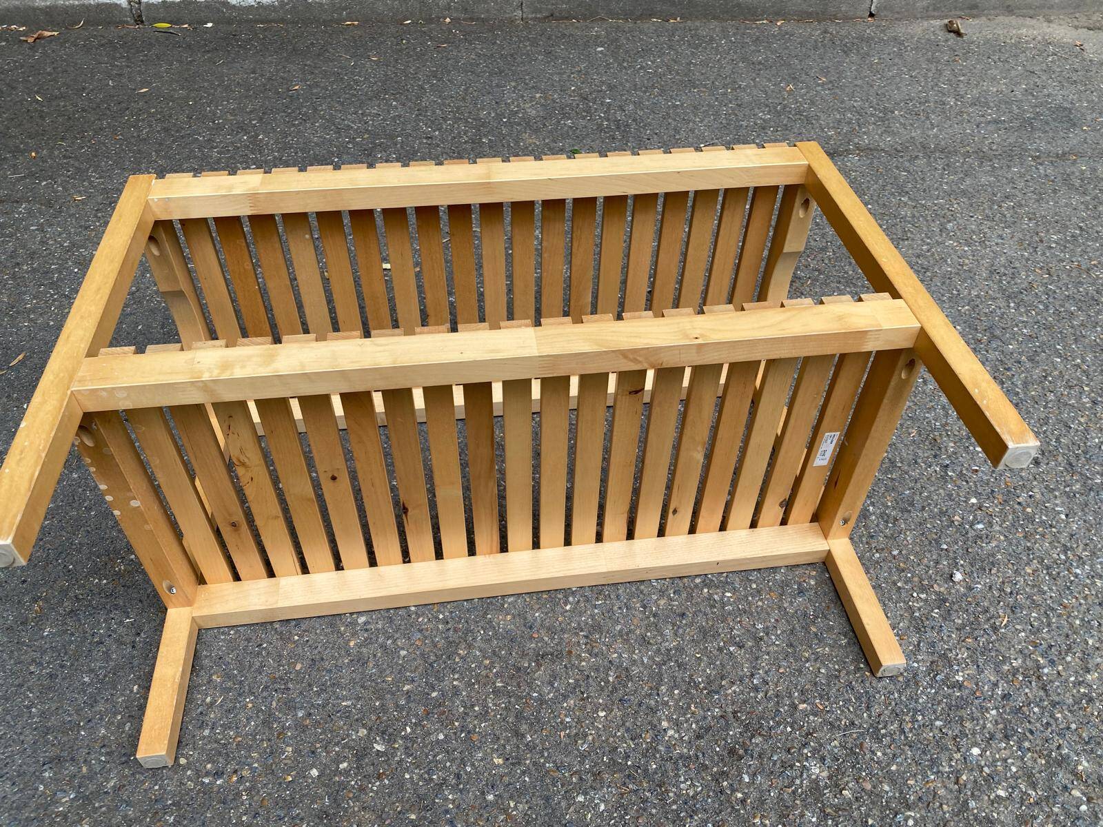 Scandinavian solid wood bench - Ikea Molger