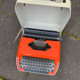 Machine à écrire rapido grise et orange