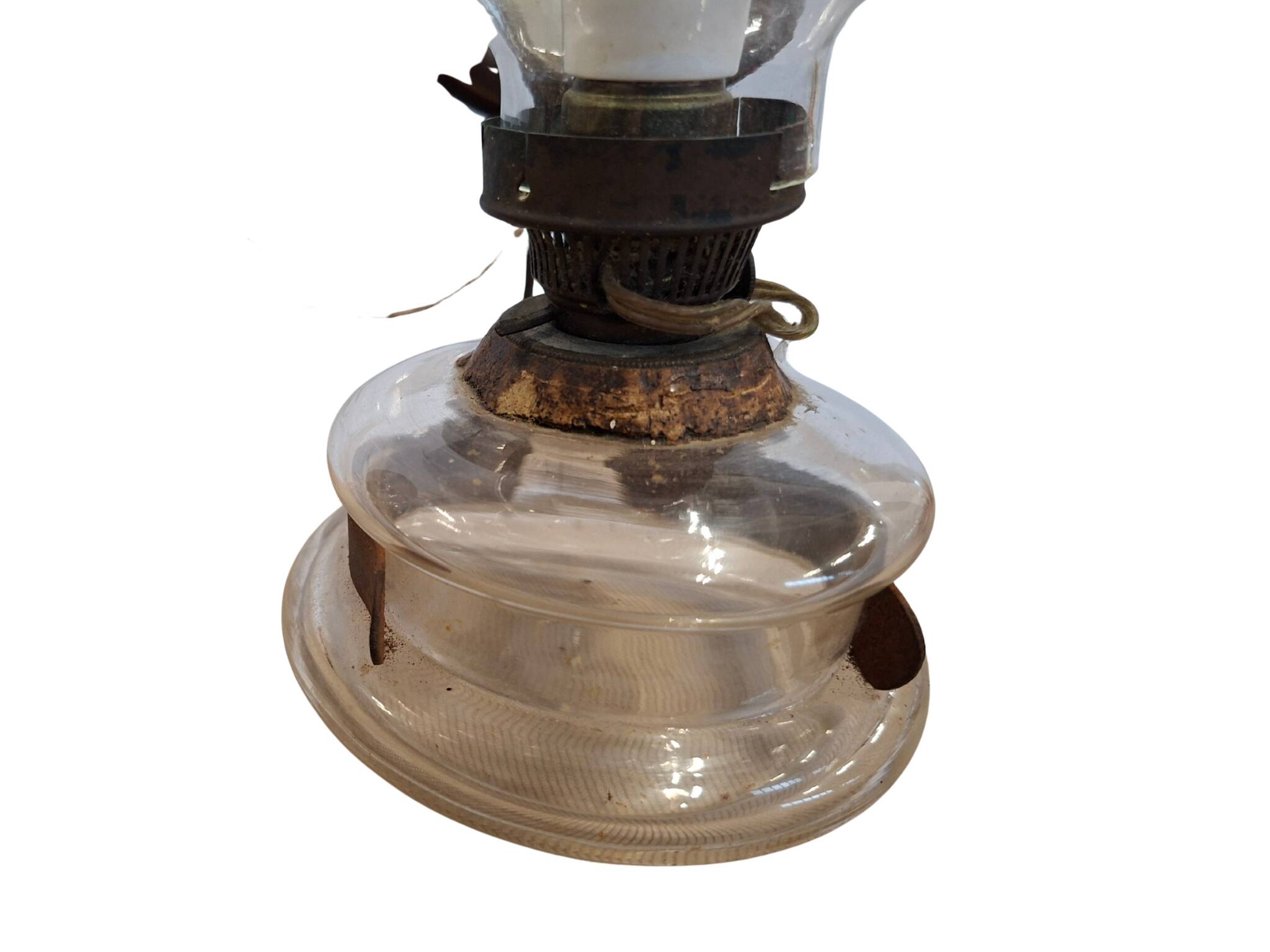 Coppia di Lampade Vintage DITMAR – Antiche Lampade a Olio Elettrificate con