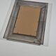 Vintage postmodern metall grid wall mirror