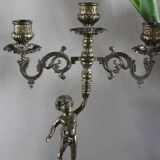 Regulated chandelier with three candle holders Angelot
