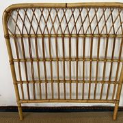 Vintage bamboo and rattan headboard
