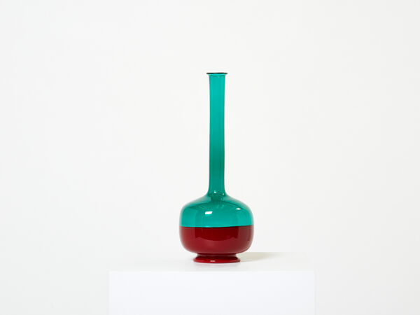 Bouteille verre Murano de Gio Ponti pour Venini Marandiana 1960