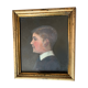 Painting with gilded wooden frame