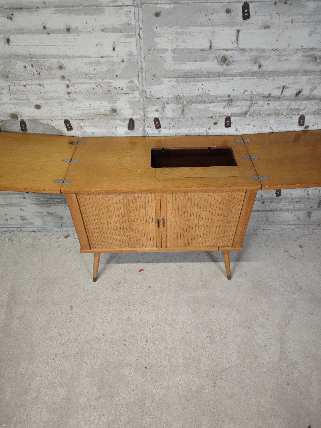 Old sewing machine cabinet