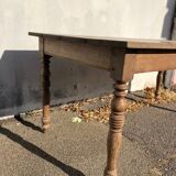 Old Solid Oak Farm Table