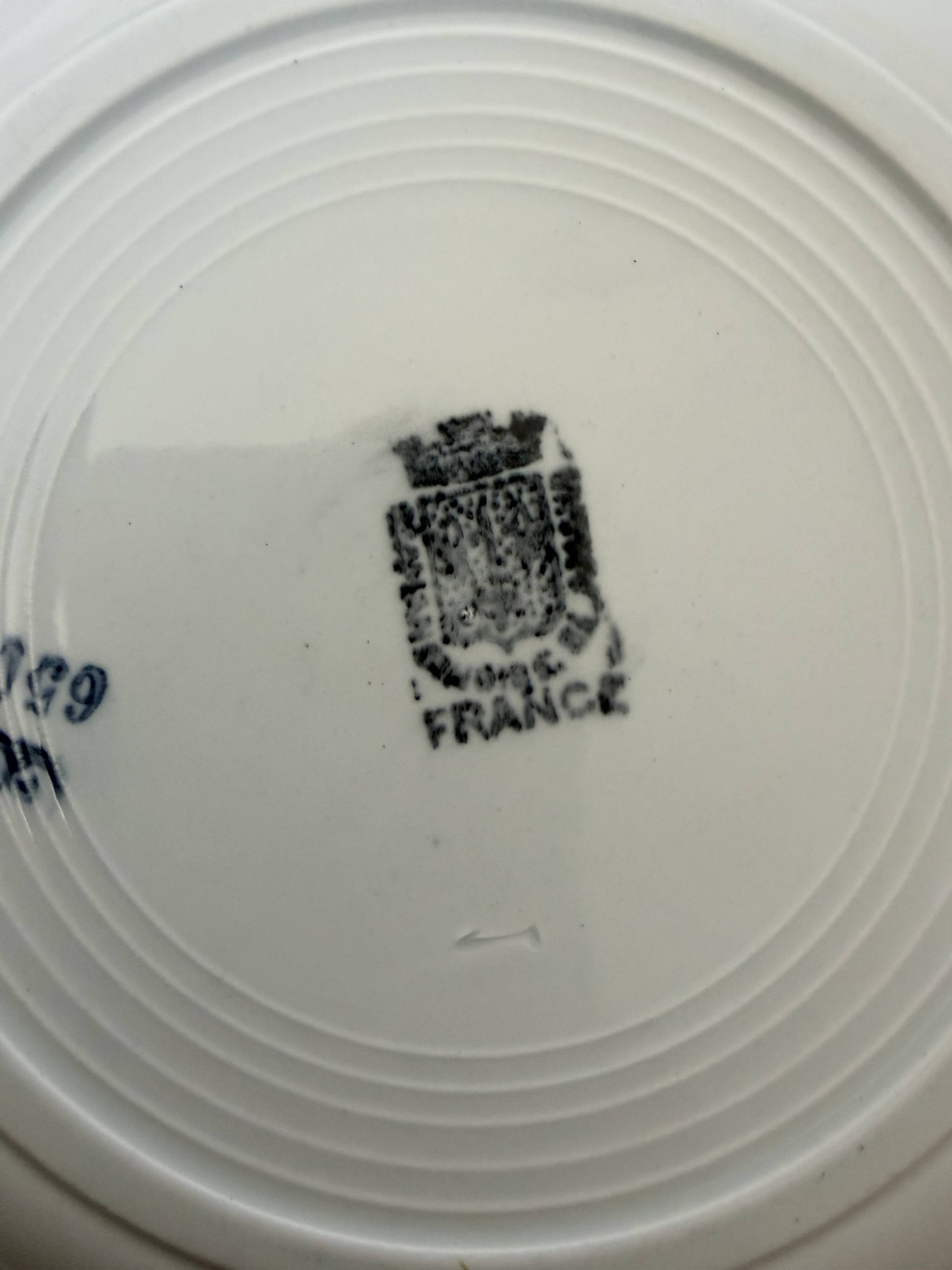 3 assiettes creuses vintage de St Amand 220645