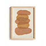 Painting on paper - rock - signed eawy