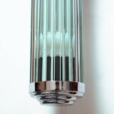 Applique murale Art déco avec tubes en verre, lampe de barbier, années 1930