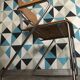 Modernist armchair with armrests