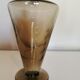 Vintage round smoked glass carafe
