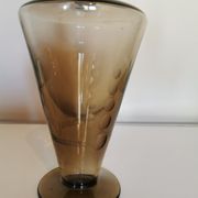 Crafe vintage ronde verre fumé