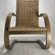 Cantilever wicker cord chair, 1930s