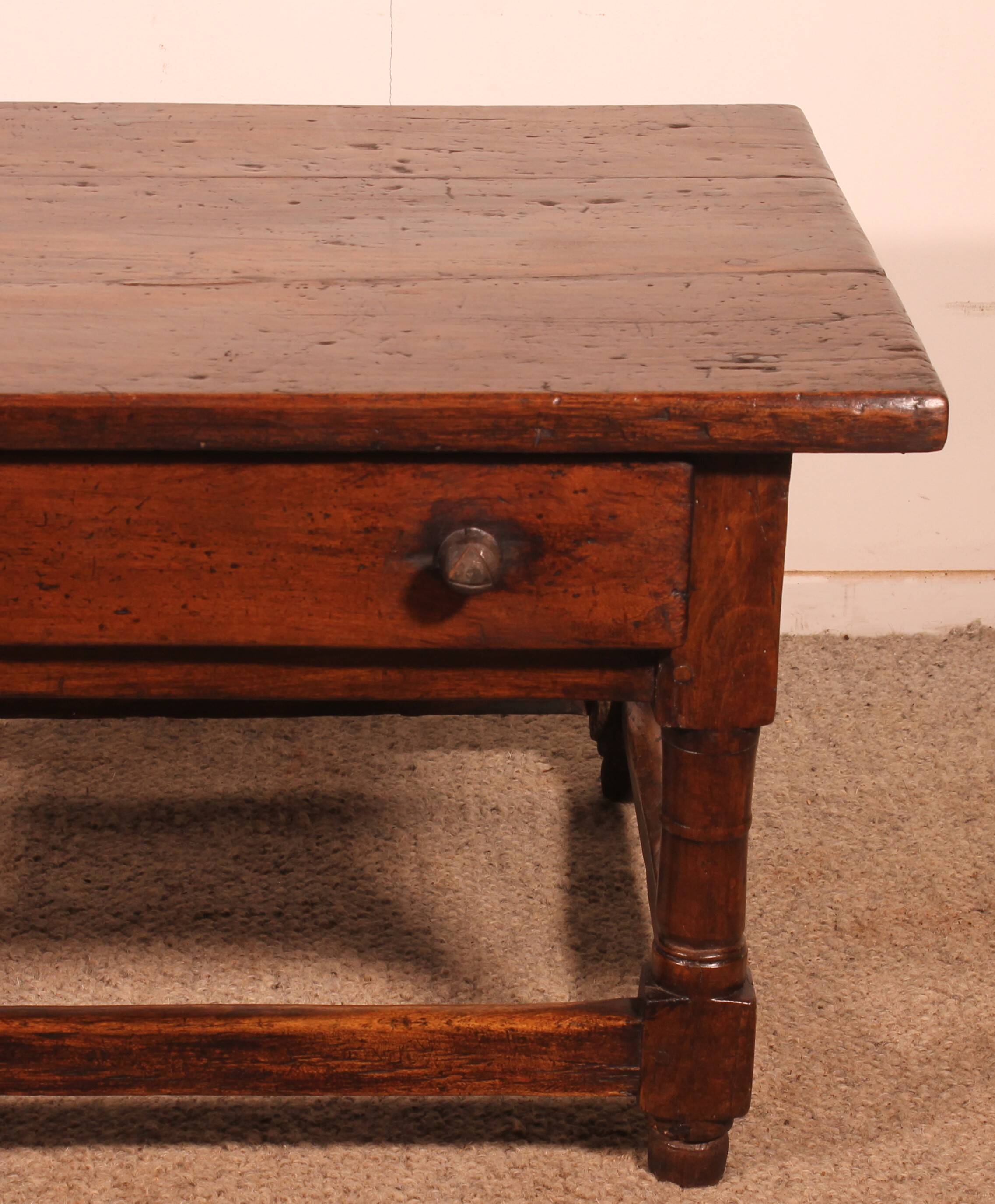 Spanish Walnut Coffee Table, Late 16th Century