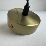 Vintage orange opaline suspension light 1970