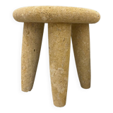 Natural stone side table