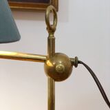 Lampe de bureau en laiton patiné, 19ème siècle