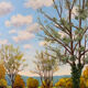 Paysage d’automne, huile sur toile signé Lagarde