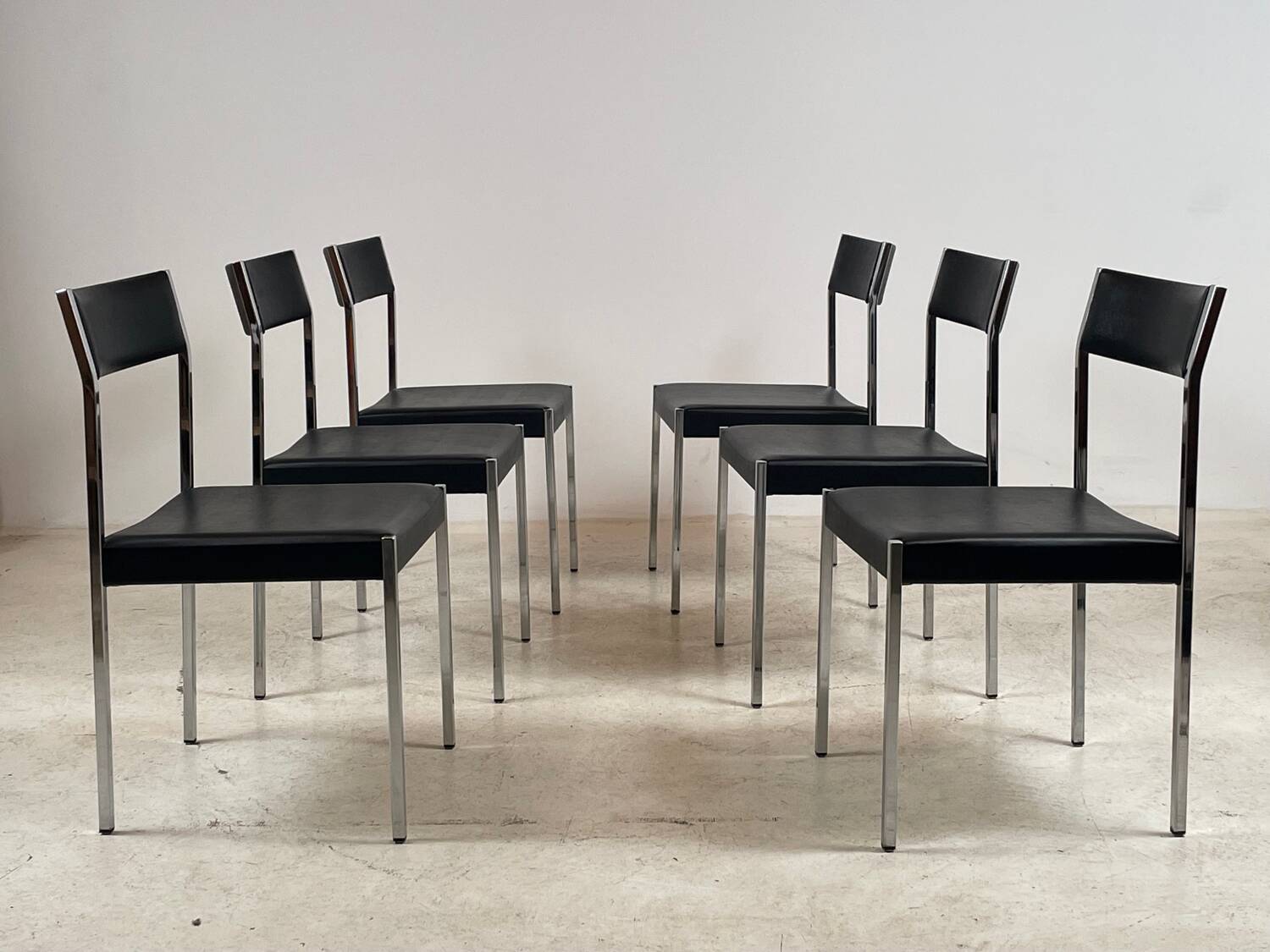 6 chairs by Ernst Lauclair 1966