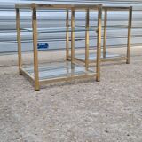 Paire de tables d'appoints Belgochrom 1970