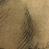 Drawing old lead mine A.M Portrait Man Moustache