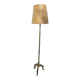 Vintage floor lamp in bronze, brass and onyx, tripod