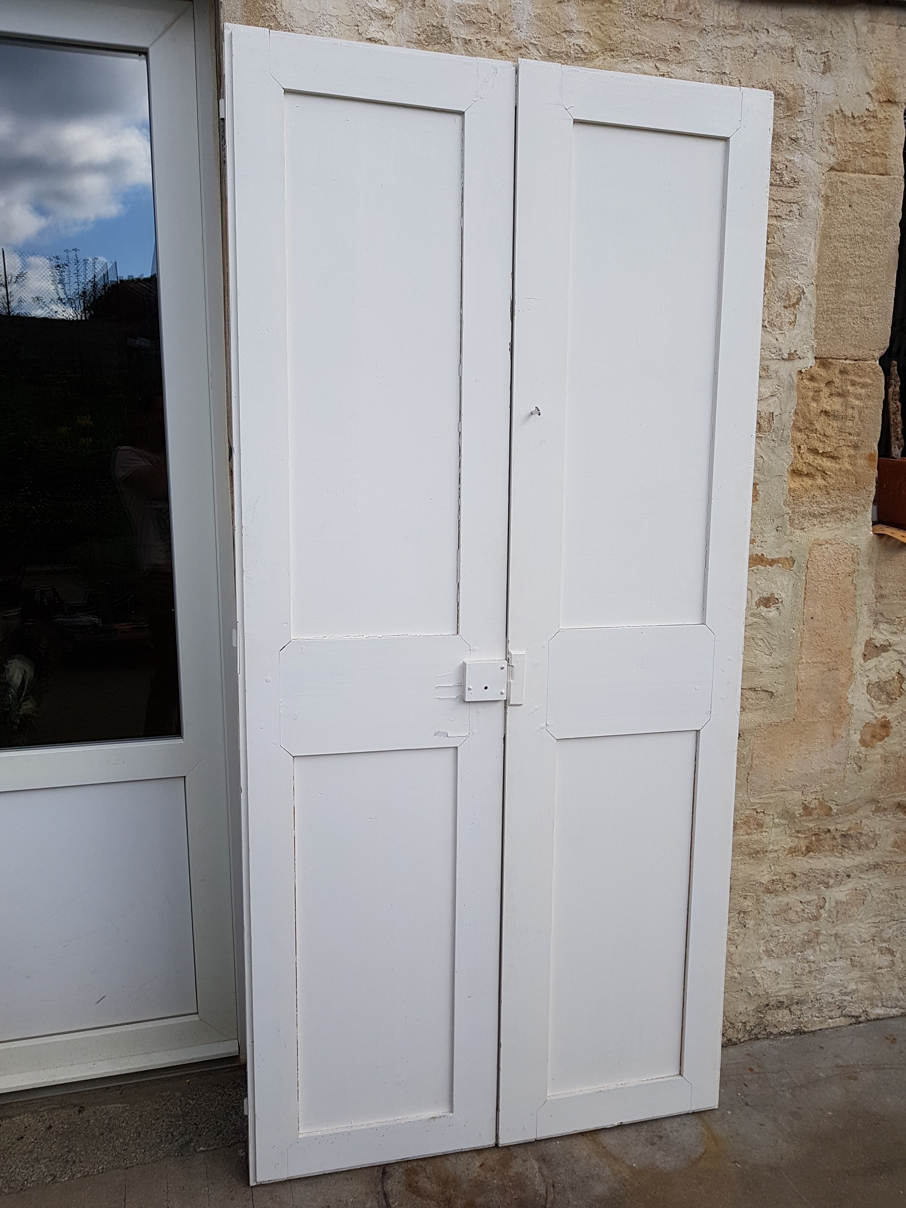 3 pairs of oak closet doors