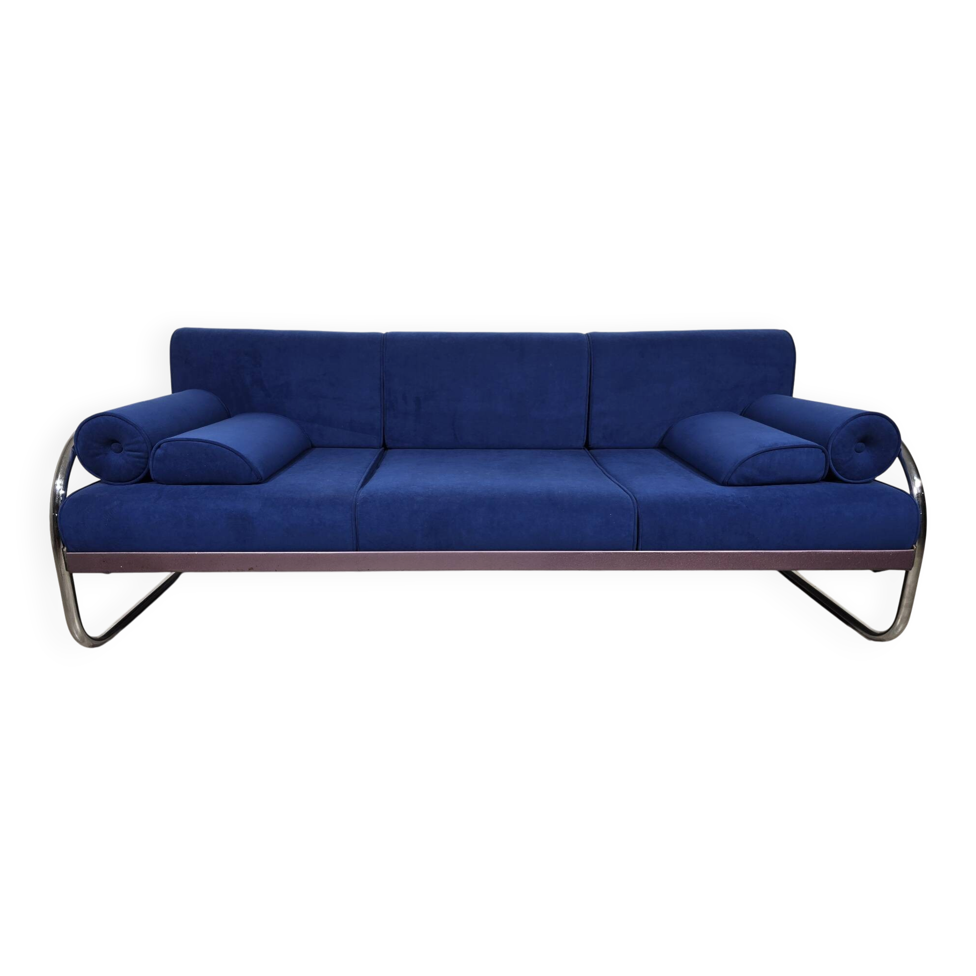 Bauhaus Chrome Sofa by Robert Slezak for Slezak Factories, 1930s