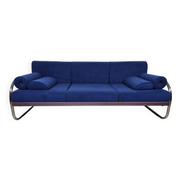Bauhaus Chrome Sofa by Robert Slezak for Slezak Factories, 1930s