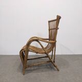 1970s rattan armchair