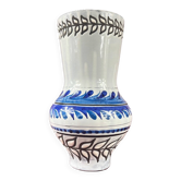 Vase balustre bleu Roger Capron