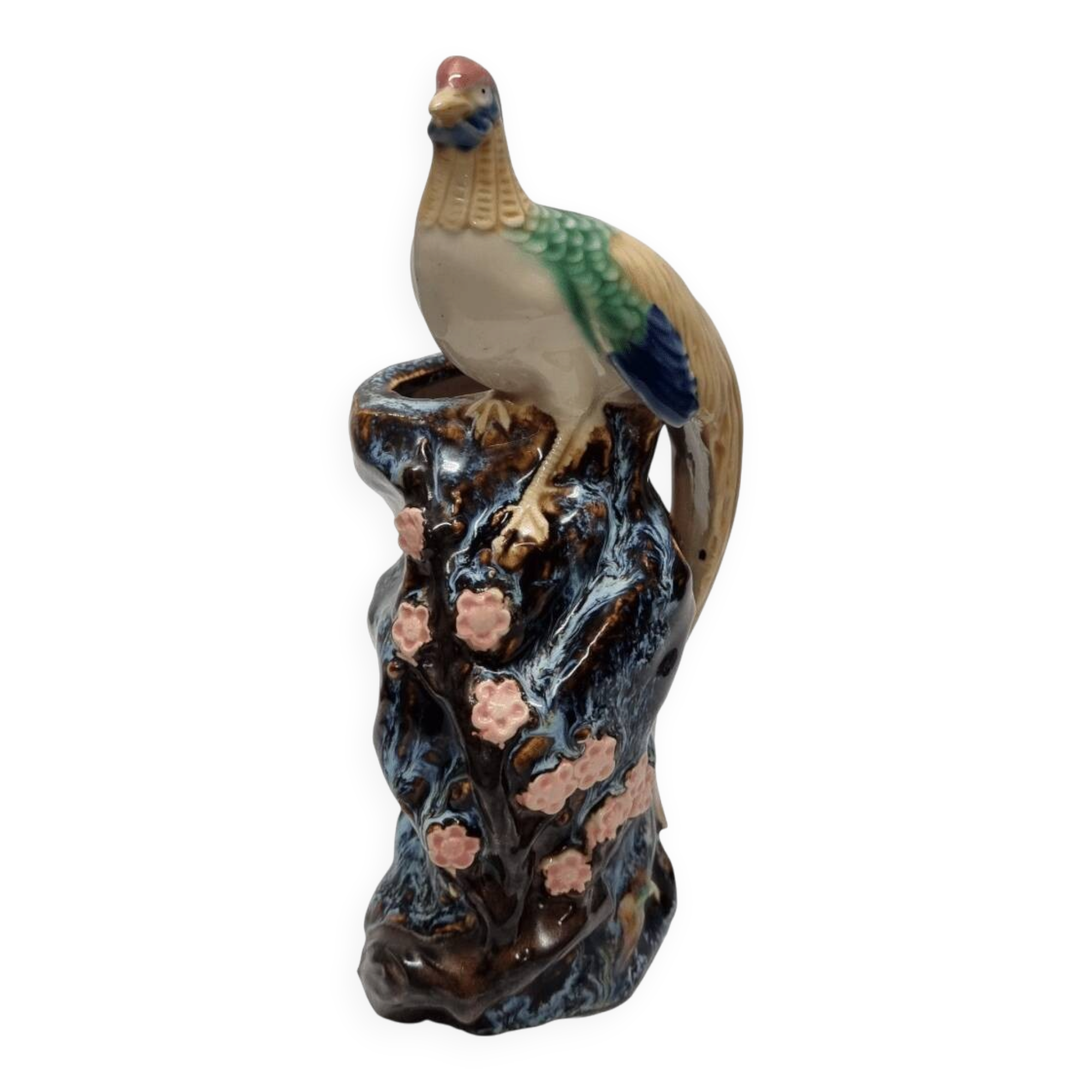 Vintage Shiwan Vase With Pheasant, 1970/80s